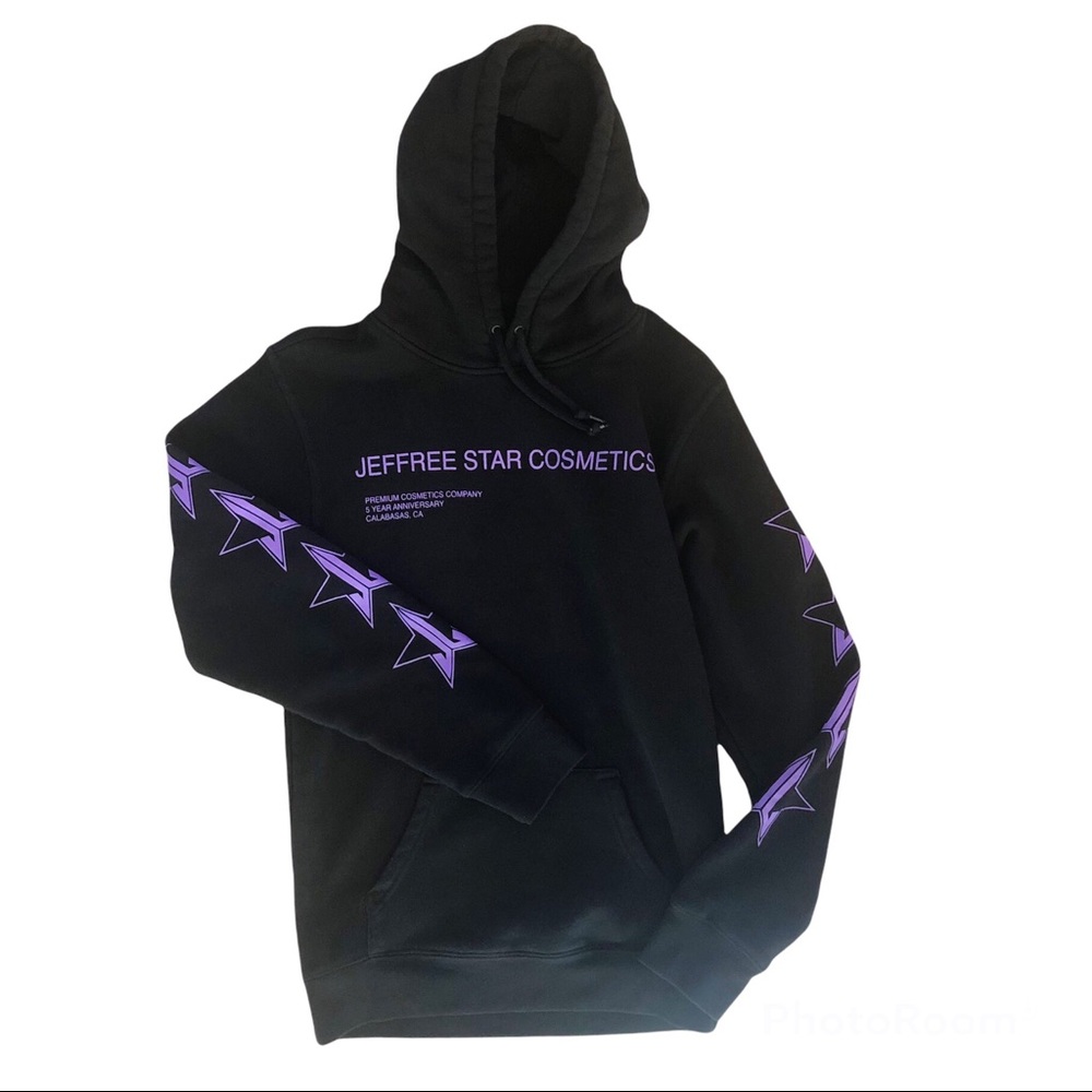 Jeffree Star Cosmetics Anniversary Hoodie Sweatshirt Black Purple Small